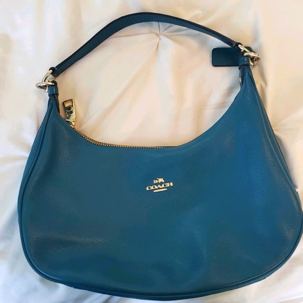 Coach Purse - Peacock blue